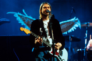 Il leader dei Nirvana Kurt Cobain 