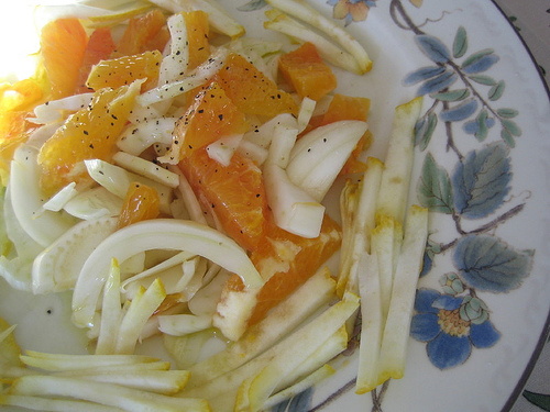 insalata finocchi e arance