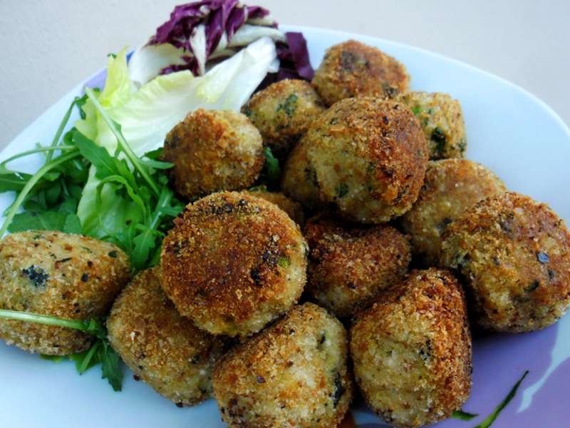 polpette zucchine e farro