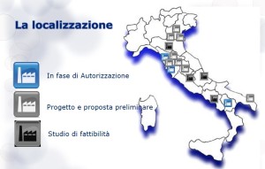 Infografica impianti decarbonizzazione idrotermale Italia - con cartina