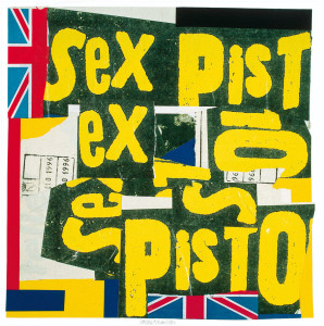 Pablo Echaurren "Ex-pistols" 1996 collage